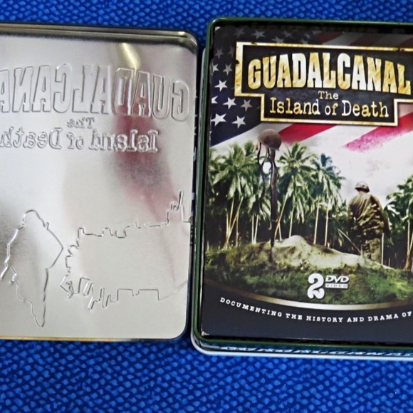 2 DVD Sets in Embossed Tin Cases GUADAL CANAL & THE PACIFIC - Picture 4 of 5